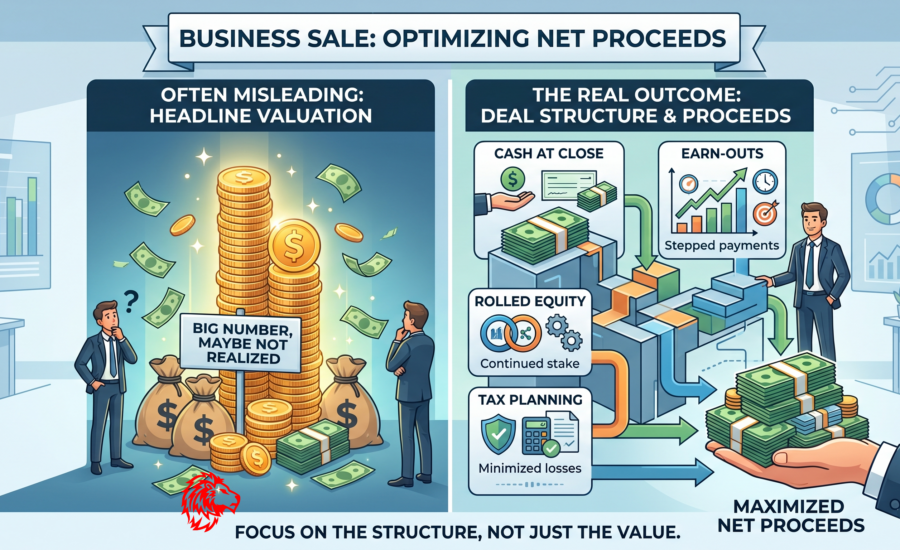deal structure affects net proceeds
